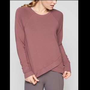Rustic ATHLETA Criss Cross Sweatshirt Size M